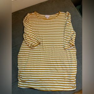 Maternity striped top